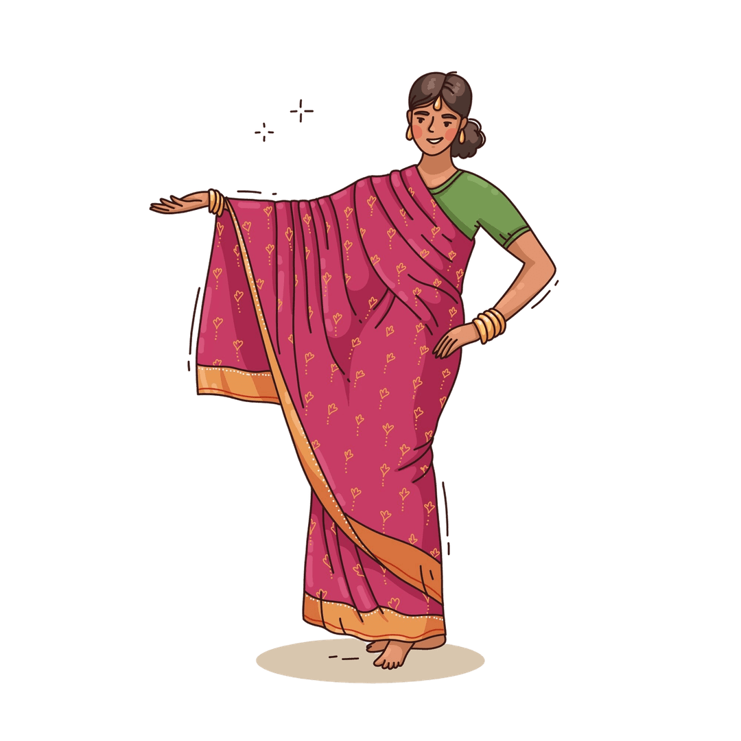 Woman in traditional saree
